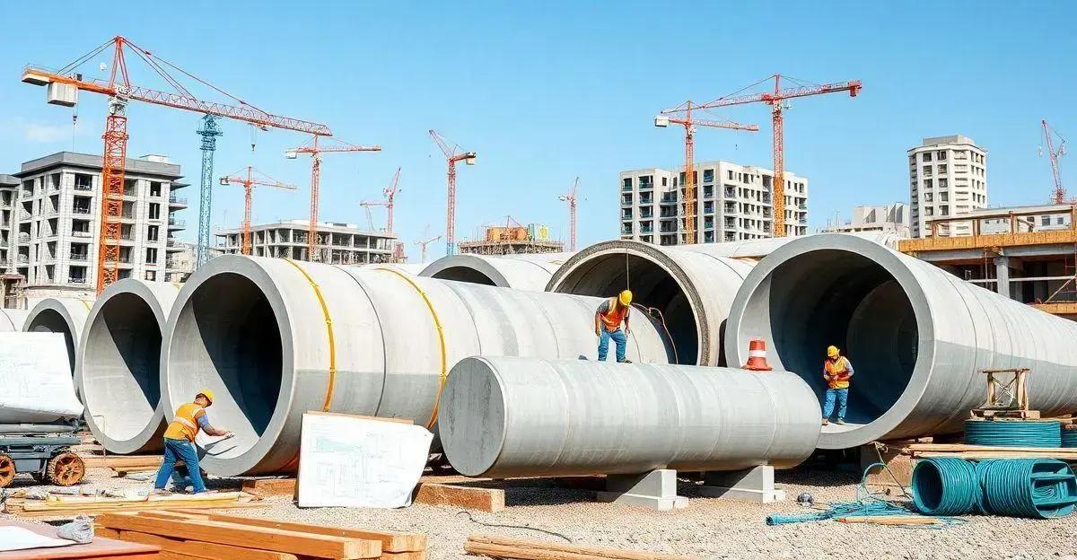 Aplicação de Tubos de Concreto em Construções